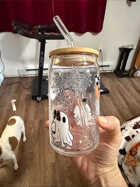 Halloween glass cup new